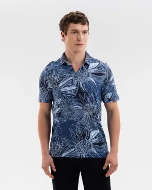 Tropical Flora Printed Polo