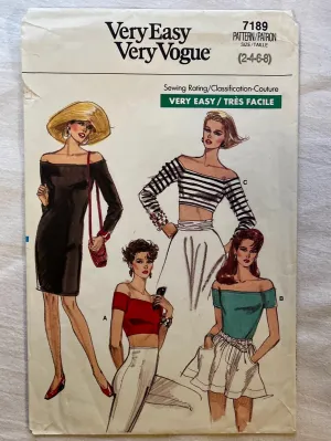 Very Easy Very Vogue 7189 CUT Adult Casual/Athletic Wear Size 8