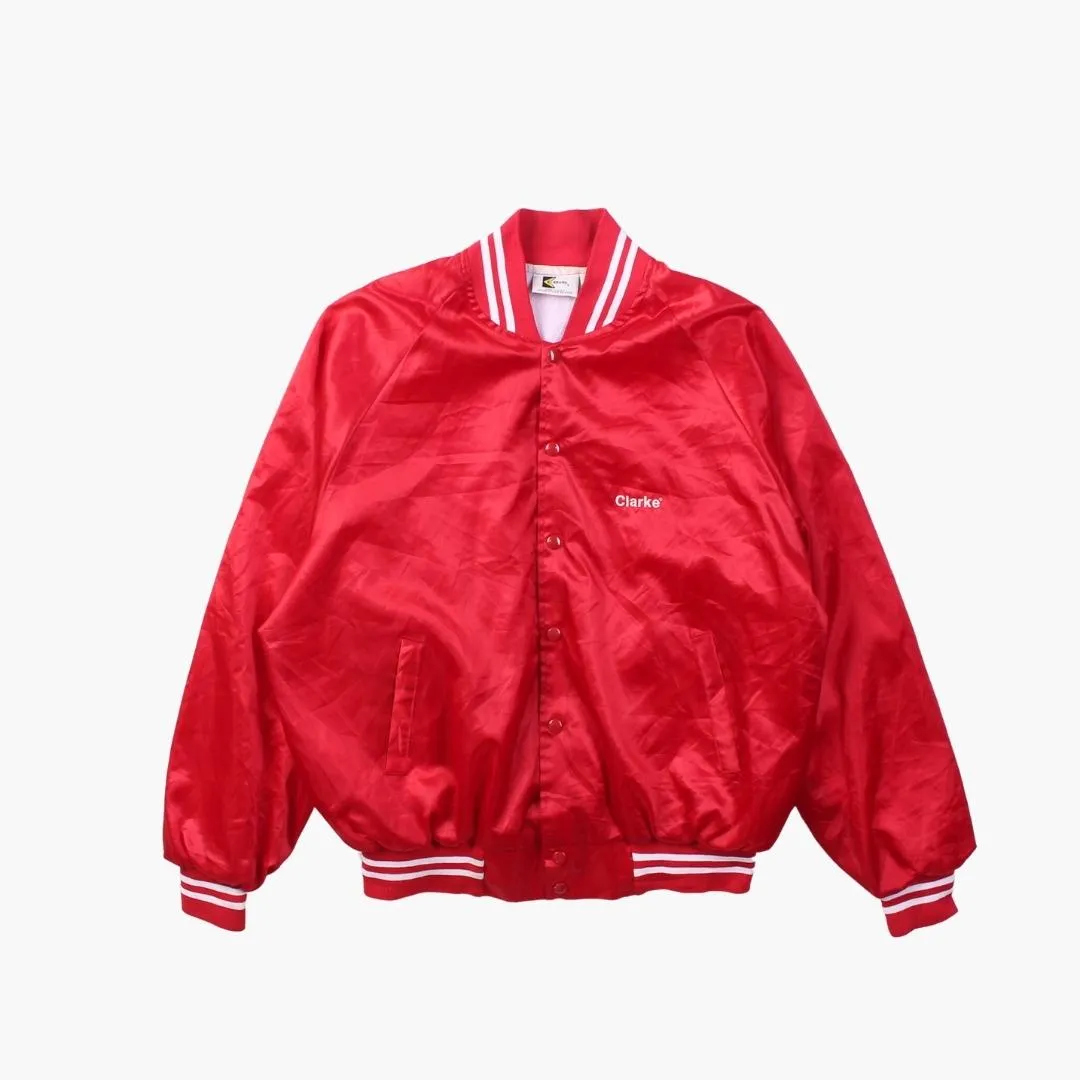 Vintage 'Clarke' Satin Bomber Jacket