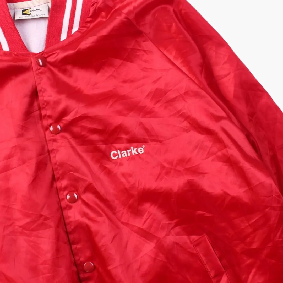 Vintage 'Clarke' Satin Bomber Jacket