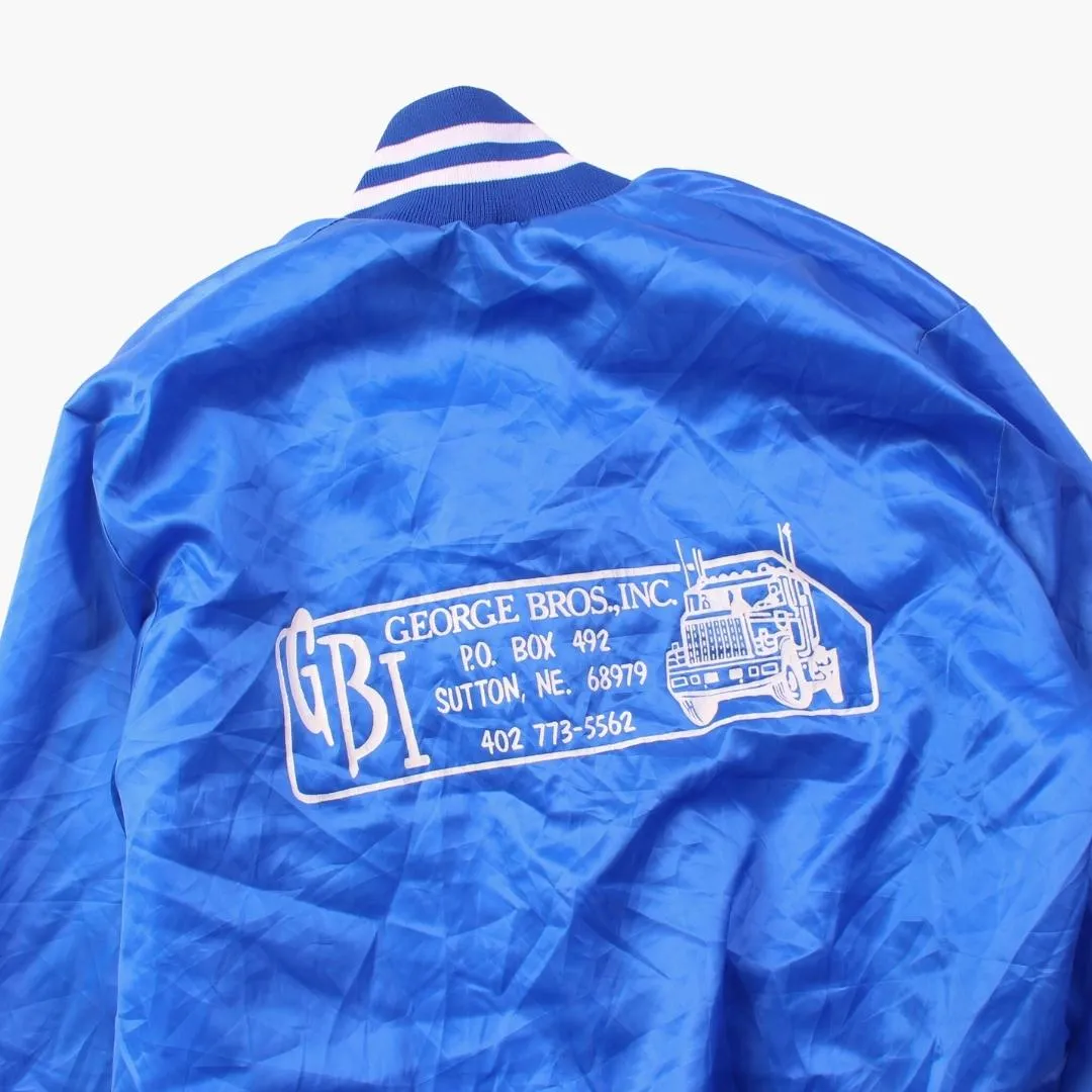 Vintage 'George Bros Inc' Satin Bomber Jacket