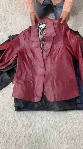 Vintage Leather Blazer Jackets - 10 Pcs