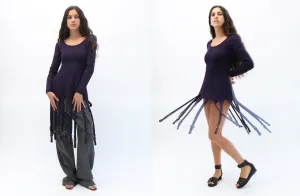 Violet Merino Wool Tunic