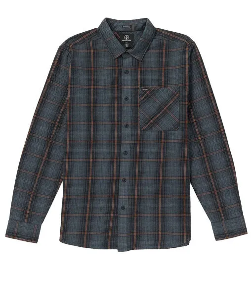 Volcom Heavy Twills Flannel Dark Slate