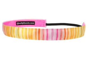 Watercolor Stripes Pink Lemonade (SKU 3207)
