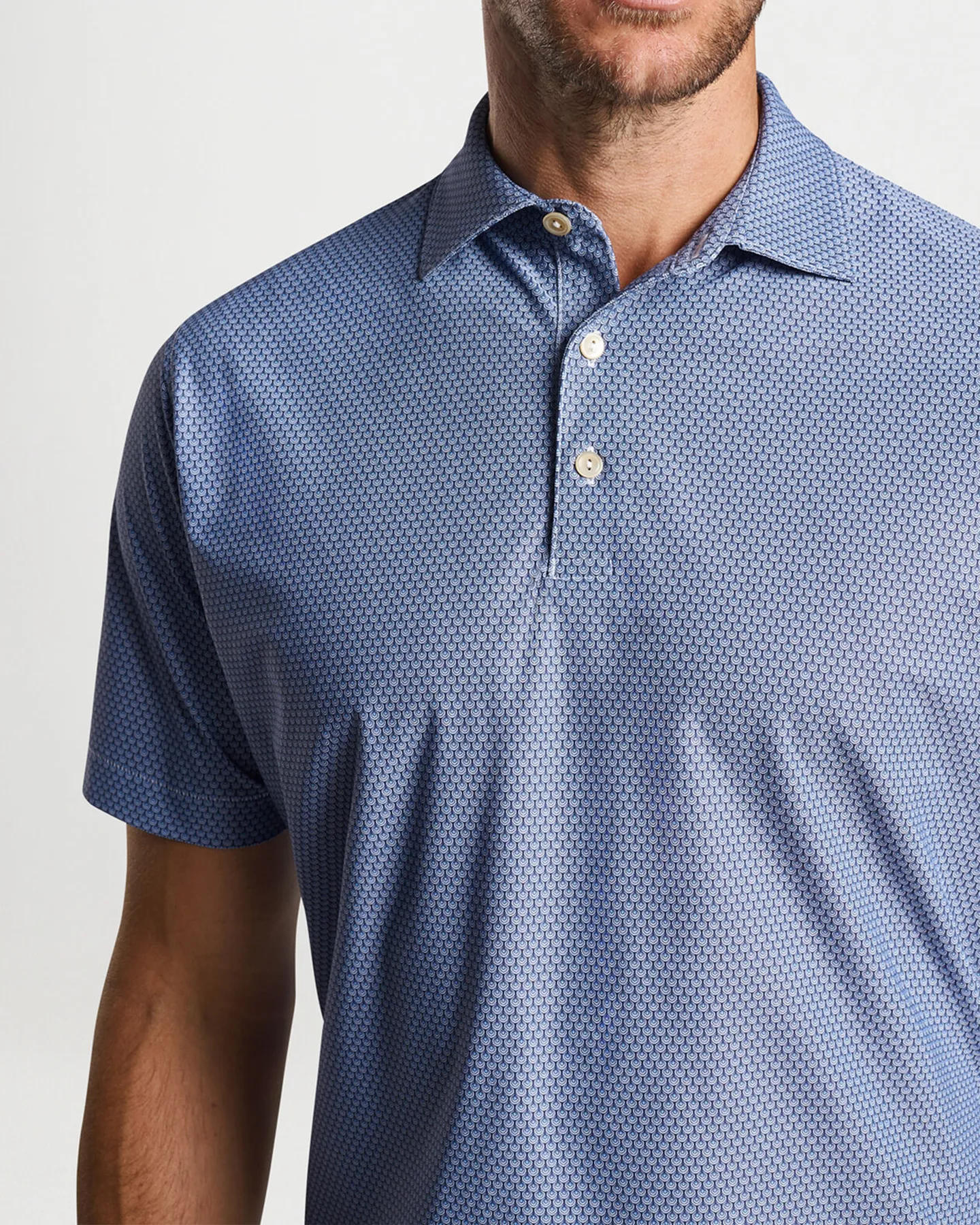 WAVERLY PERFORMANCE MESH POLO - NAVY