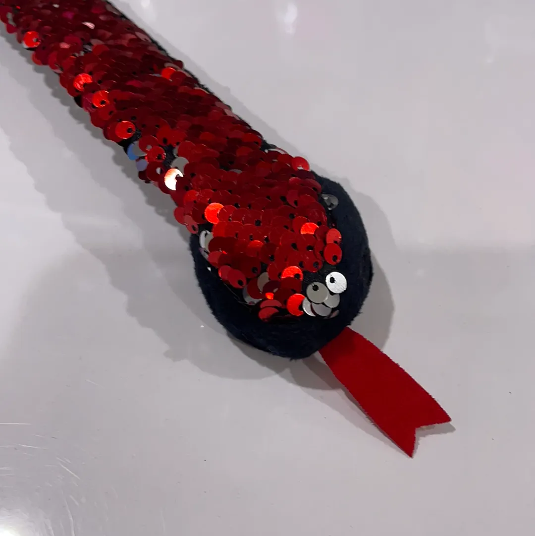 Wild Republic Reversible Flip Sequin Snake Slap Bracelets for Kids