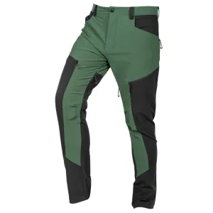 Work Trousers Outdoor, 4 Way Stretch, Green-Grey, Size Xl