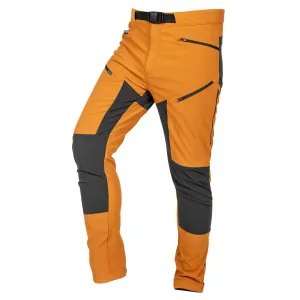 Work Trousers Outdoor, 4-Way Stretch, Mustard-Grey, Size M