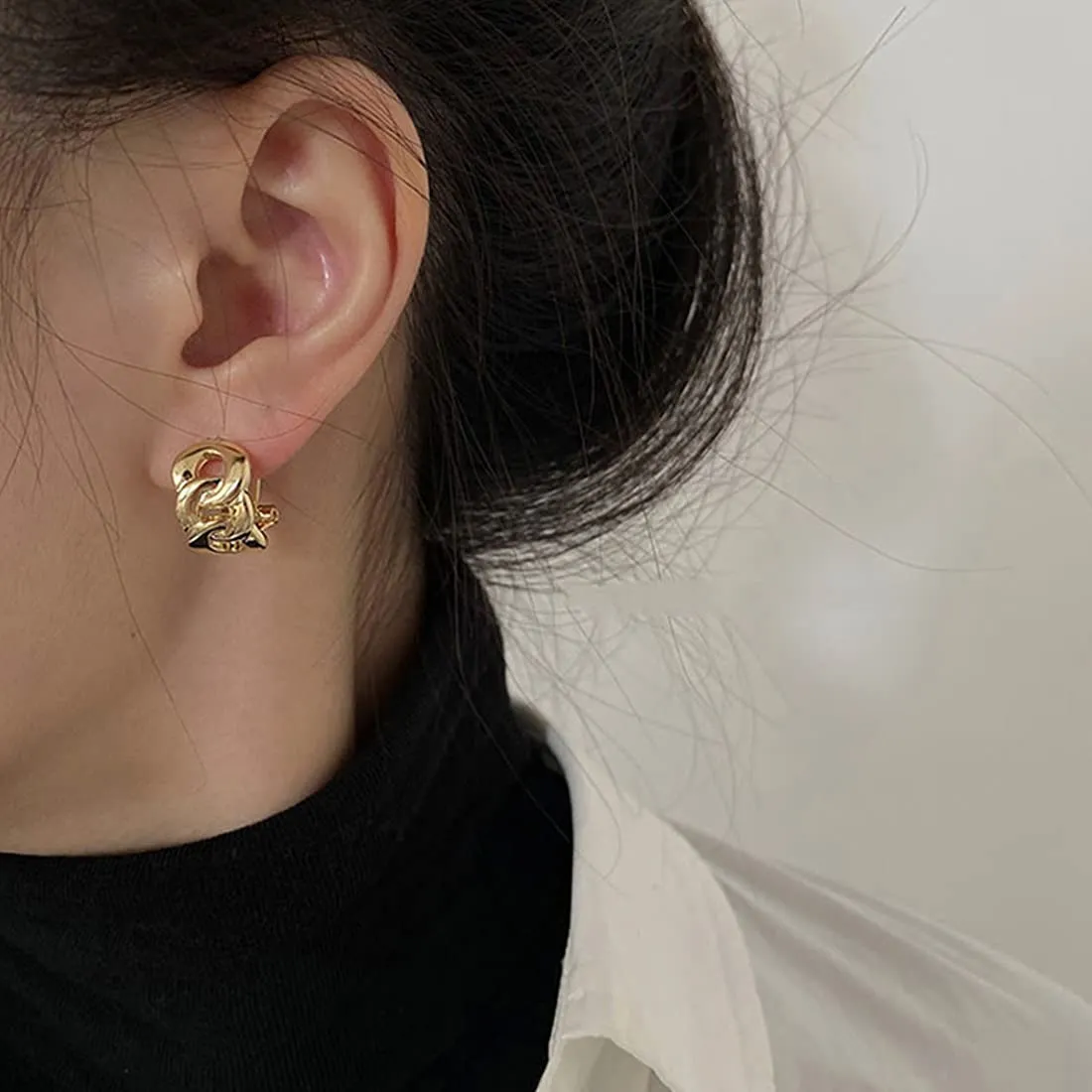 Yellow Chimes Hoop Earrings for Women Combo Of 2 Pairs Fashion Collection Gold Plated Clip On Hoop Earrings for Women and Girls